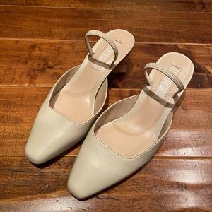 Mango Slingback Sandals with Colorful Heel